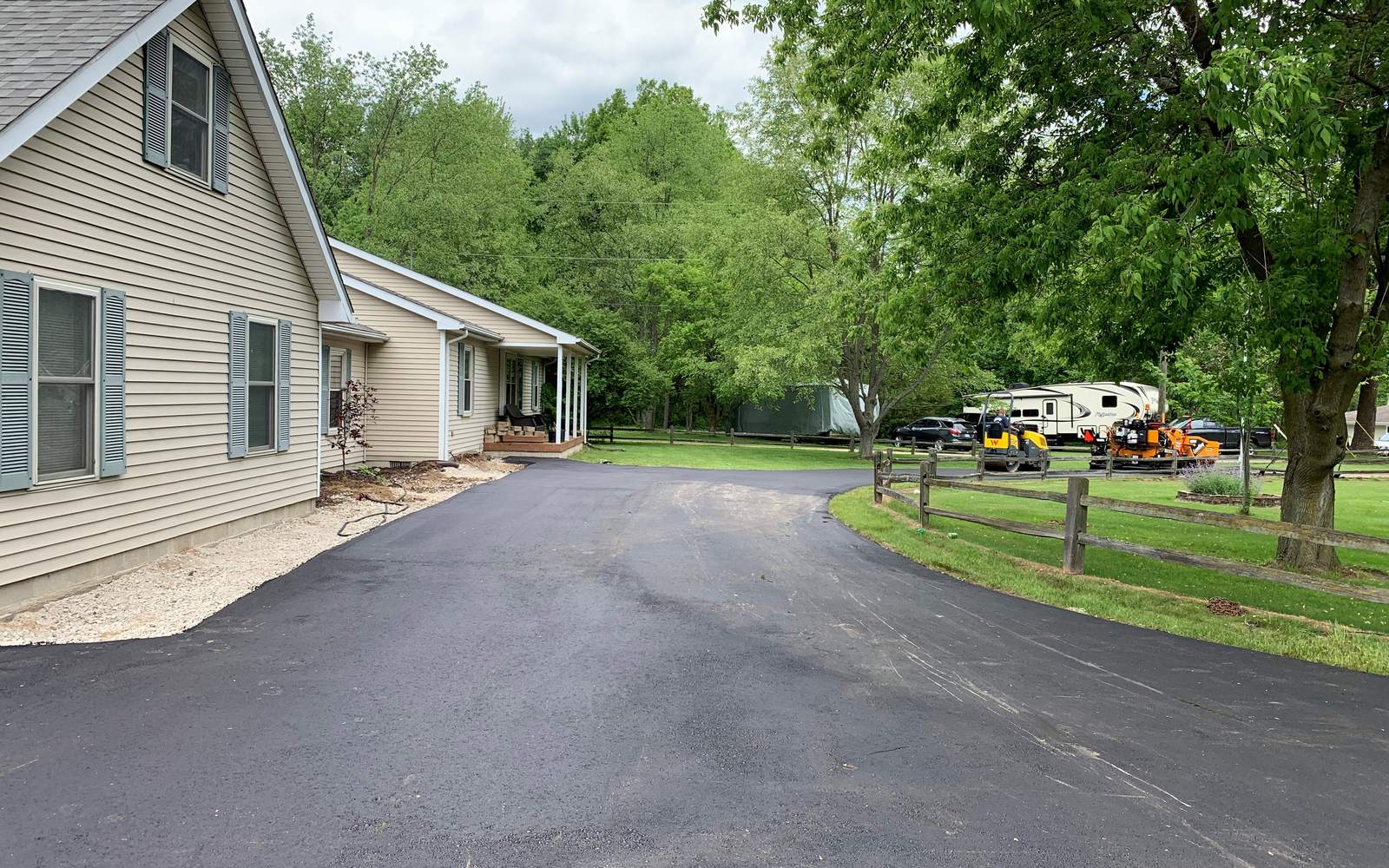 Asphalt paving project near Sheldon, MI