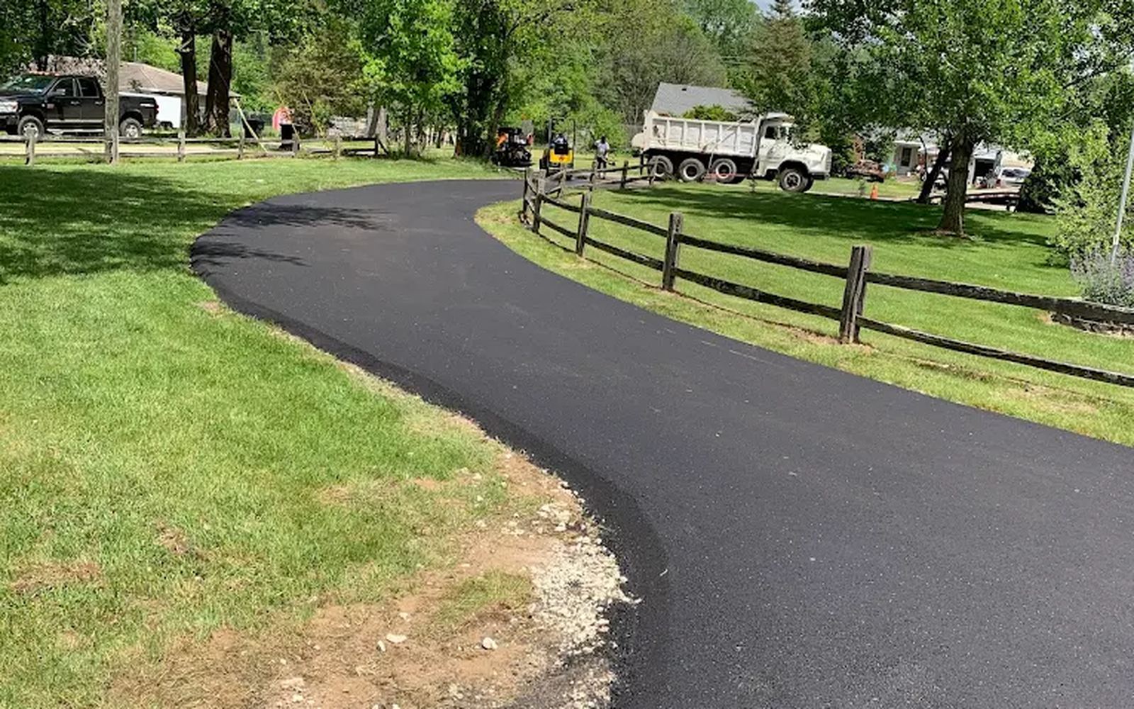 Asphalt paving project near Riverview, MI